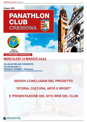 Panathlon International Club Cremona - Notiziario Maggio 2023