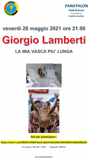 Brescia - Incontro con Giorgio Lamberti  - "La mia vasca più lunga"
