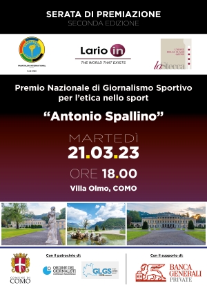 Premio Nazionale di Giornalismo Sportivo per l’Etica nello Sport “Antonio Spallino” - Panathlon International Club Como