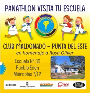 &quot;Panathlon visita tu escuela&quot; - Panathlon International Club Maldonado - Punta del Este