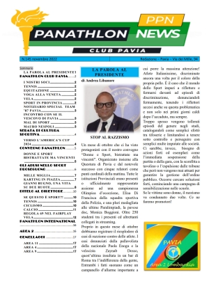 Notiziario Novembre - Panathlon International Club Cuneo