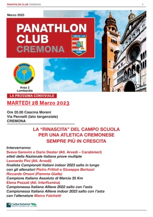 Panathlon International Club Cremona - Notiziario Marzo 2023