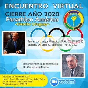 Distretto Uruguay -  Teleconferenza su &quot;Le Olimpiadi di Tokyo (2020) 2021&quot;