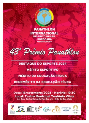 Panathlon Club Sorocaba - 43º Prêmio Panathlon do Esporte e da Educação Física