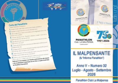 Panathlon International Club La Malpensa - Il Malpensante agosto-settembre 2026