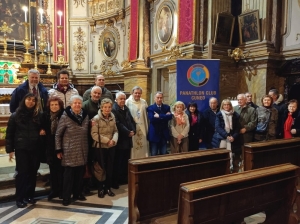 Don Renzo Giraudo accoglie i soci del Panathlon International Club Cuneo