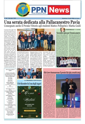 Panathlon Club Pavia - Notiziario n 181 Dicembre 2025