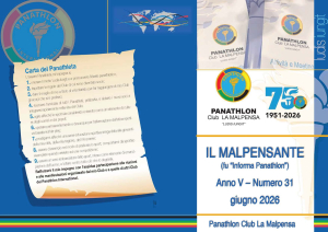 Panathlon International Club La Malpensa - Il Malpensante giugno 2026