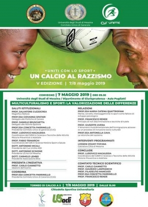 Messina - V edizione di “Un calcio al razzismo – Uniti con lo sport”