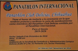 Distrito Mexico - Fundación de Panathlon Club Delicias, Chihuahua