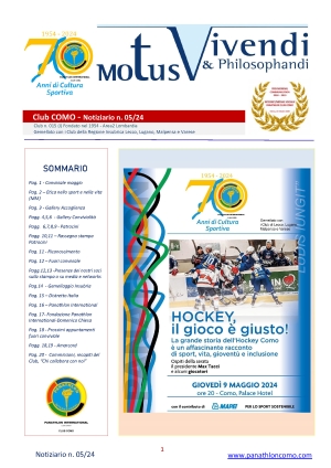 Panathlon International Club Como - Motus Vivendi & Philosophandi 05-24