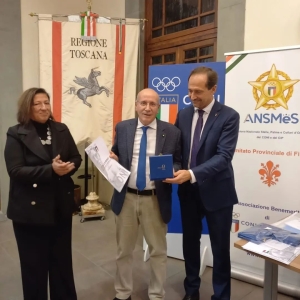 Consegnata a Gianni Taccetti la stella Coni - Panathlon International Club Firenze Medicea