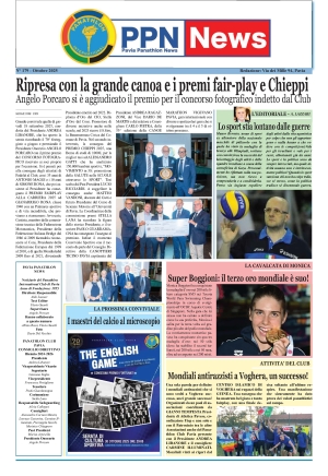 Panathlon Club Pavia - Notiziario n 179 Ottobre 2025
