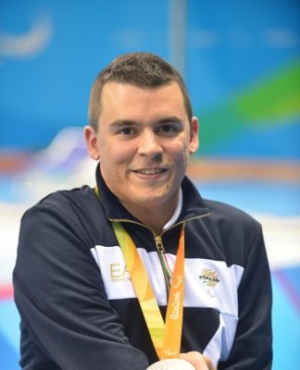Padova - Francesco Bettella panathleta campione  di nuoto paralimpico e neurorobotica