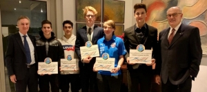 Il Panathlon Club Lugano premia 5 talenti