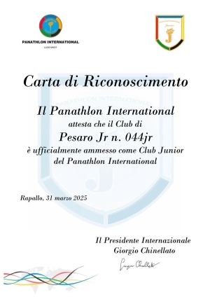 Nasce il Panathlon Club Junior Pesaro 