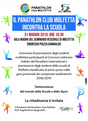 Molfetta - Il Panathlon incontra la scuola