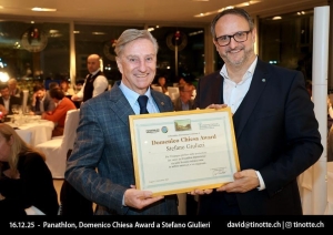 Panathlon Club Lugano - Stefano Giulieri insignito del Chiesa Award