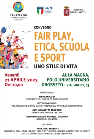 Convegno Fair Play, Etica, Scuola e Sport - Panathlon International Club Grosseto