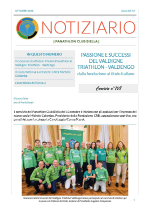Panathlon International Club Biella - Notiziario Ottobre 2026