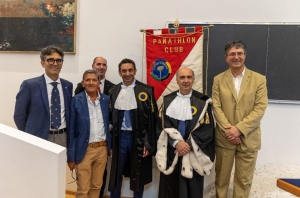 Panathlon Club Fano - Davide Mazzanti riceve il sigillo dell&#039;università di Urbino