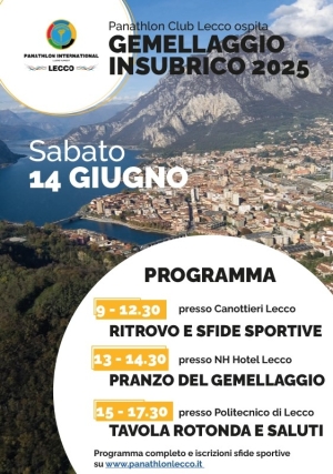 Panathlon Club Lecco - Gemellaggio Insubrico 2025