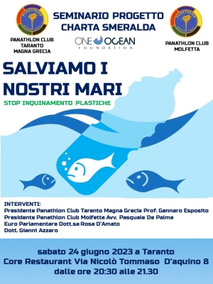 Salviamo i nostri mari - PI Club Taranto Magna Grecia e il PI Club Molfetta