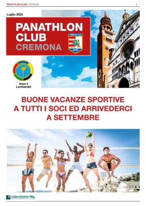 Panathlon International Club Cremona - Notiziario Luglio e Agosto 2023