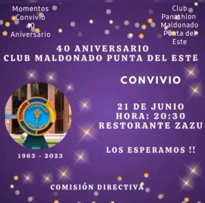 40º aniversario - Panathlon International Club Maldonado Punta del Este