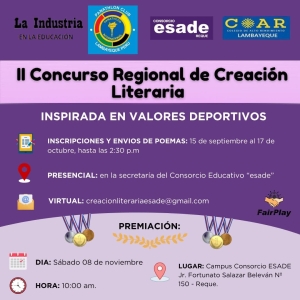Panathlon Club Lambayeque - Concurso de Creación Literaria Inspirada en Valores Deportivos