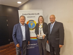 Panathlon Club Innsbruck - The Panathlon Prize 2023 in memory of KR Daniel Swarovski has been awarded to Bernadette Graf