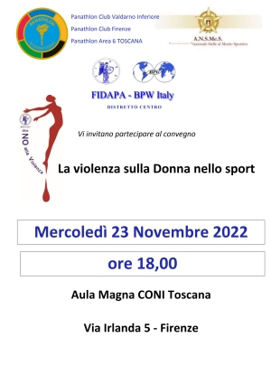 La violenza sulla Donna nello sport - 23 Novembre 2022