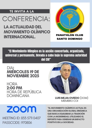 Panathlon Club Santo Domingo - "La Actualidad del Movimiento Olímpico Internacional"