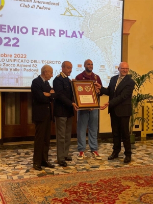 Panathlon Club Padova – Premio Fair Play 2022 alle Fiamme Oro Padova