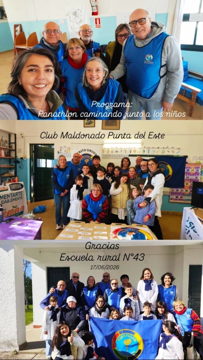 Panathlon Maldonado e Punta del Este - Programa Panathlon Caminando Junto a los Niños 2026 - Visita a la Escuela Rural de Iscua