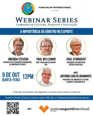 Invitación al seminario web: El árbitro, portador de valores en el deporte
