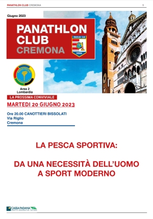Panathlon International Club Cremona - Notiziario Giugno 2023