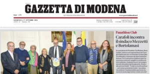 Panathlon Club Modena - Carafoli incontra il Sindaco Mezzetti